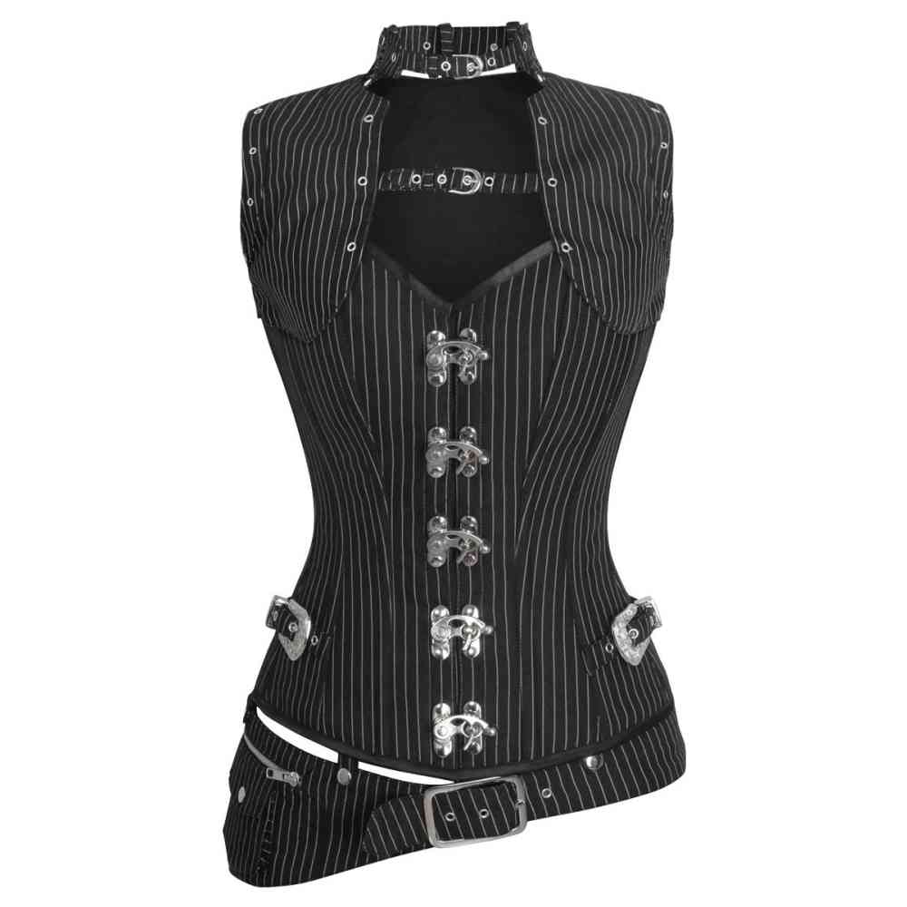 Attitude Corsets - Milaileë Overbust korset - Zwart